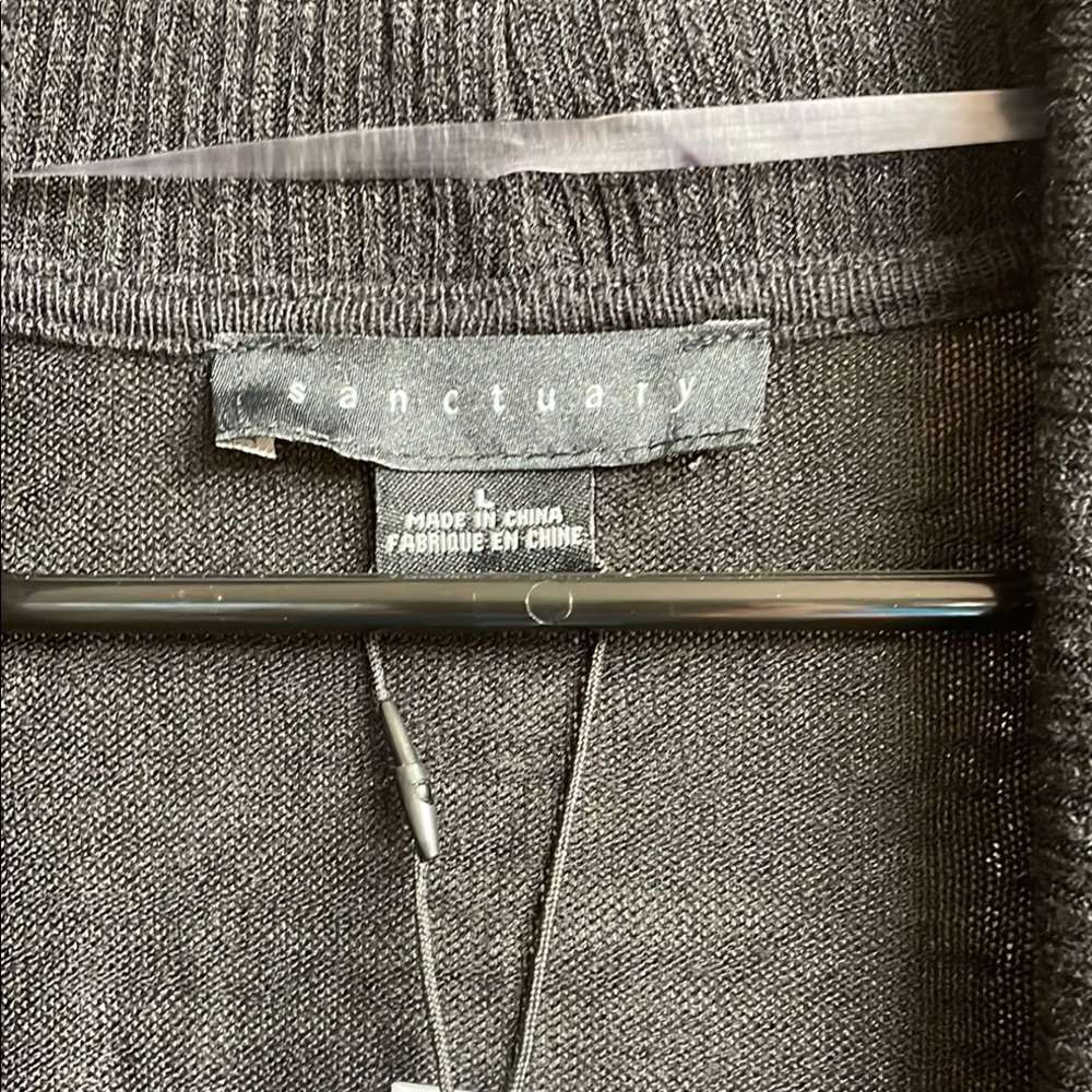 Sanctuary Black Recycled Knit Tunic Cardigan - Picture 2 of 7